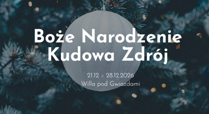 Święta Bożego Narodzenia w Willa Pod Gwiazdami