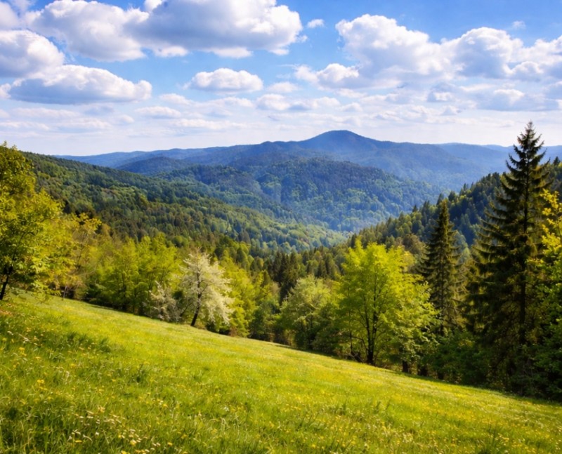 Lato z widokiem na Góry Sowie w Hotel Srebrna Góra***